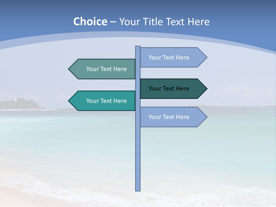Beach Coast Mother PowerPoint Template