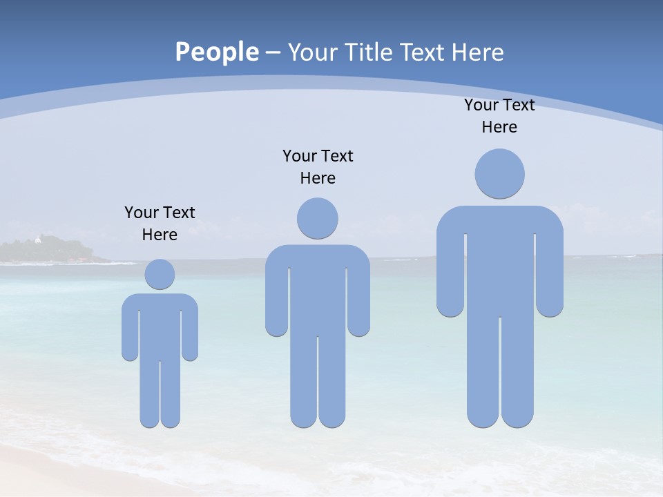 Beach Coast Mother PowerPoint Template