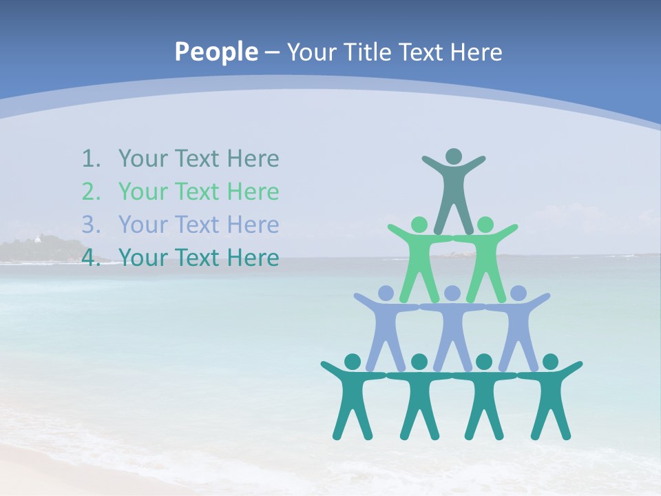 Beach Coast Mother PowerPoint Template