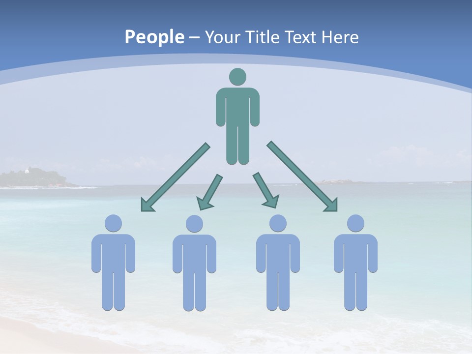 Beach Coast Mother PowerPoint Template