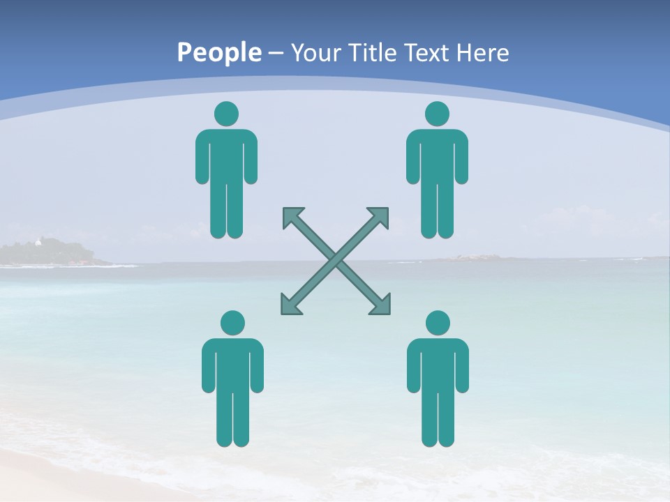 Beach Coast Mother PowerPoint Template