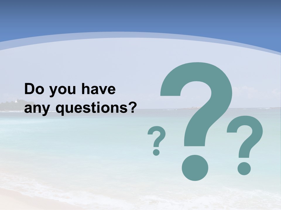 Beach Coast Mother PowerPoint Template