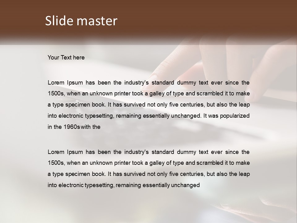 Lifestyle Parent White PowerPoint Template