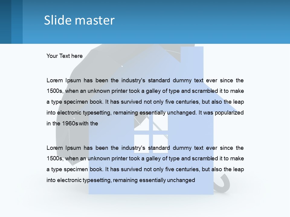 White Ocean Single PowerPoint Template