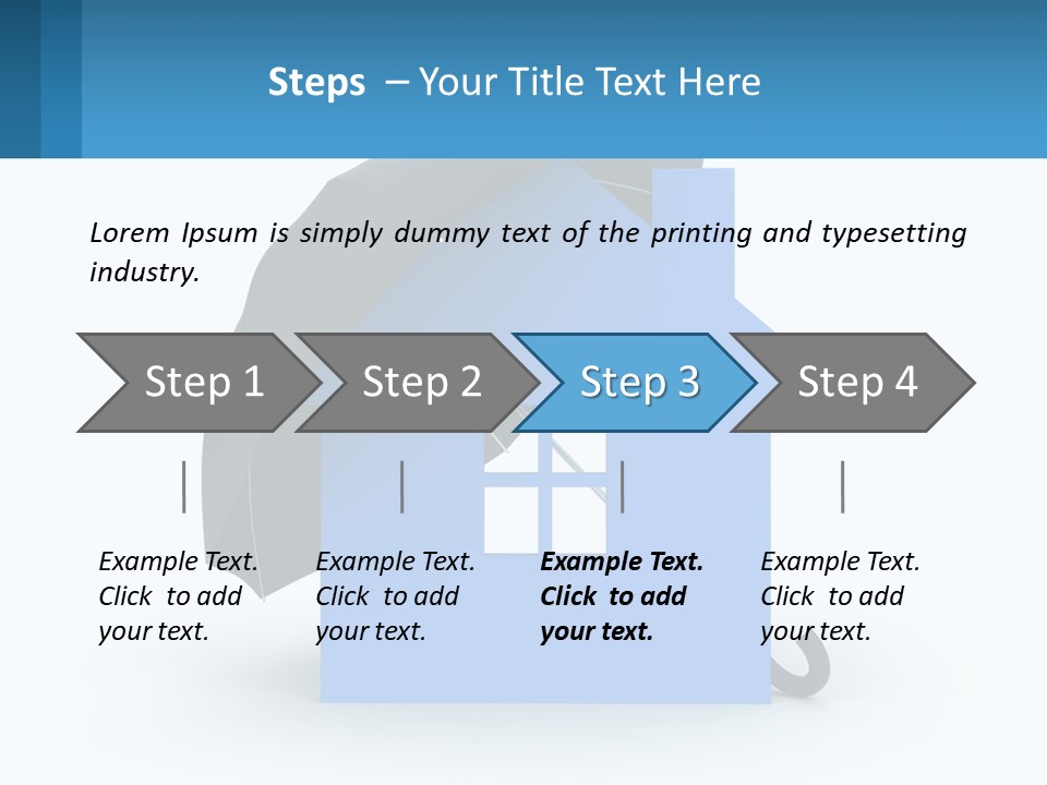 White Ocean Single PowerPoint Template