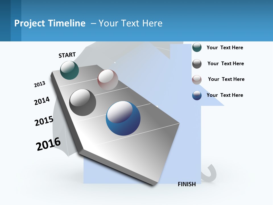 White Ocean Single PowerPoint Template