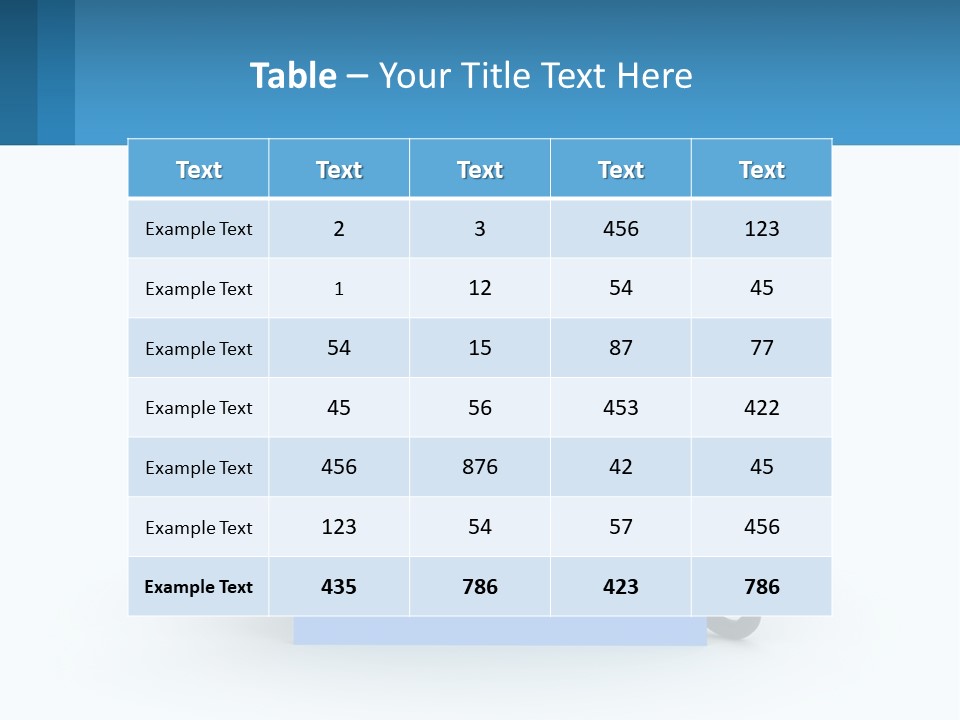 White Ocean Single PowerPoint Template