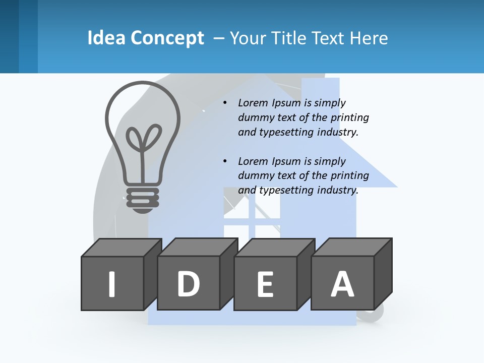 White Ocean Single PowerPoint Template