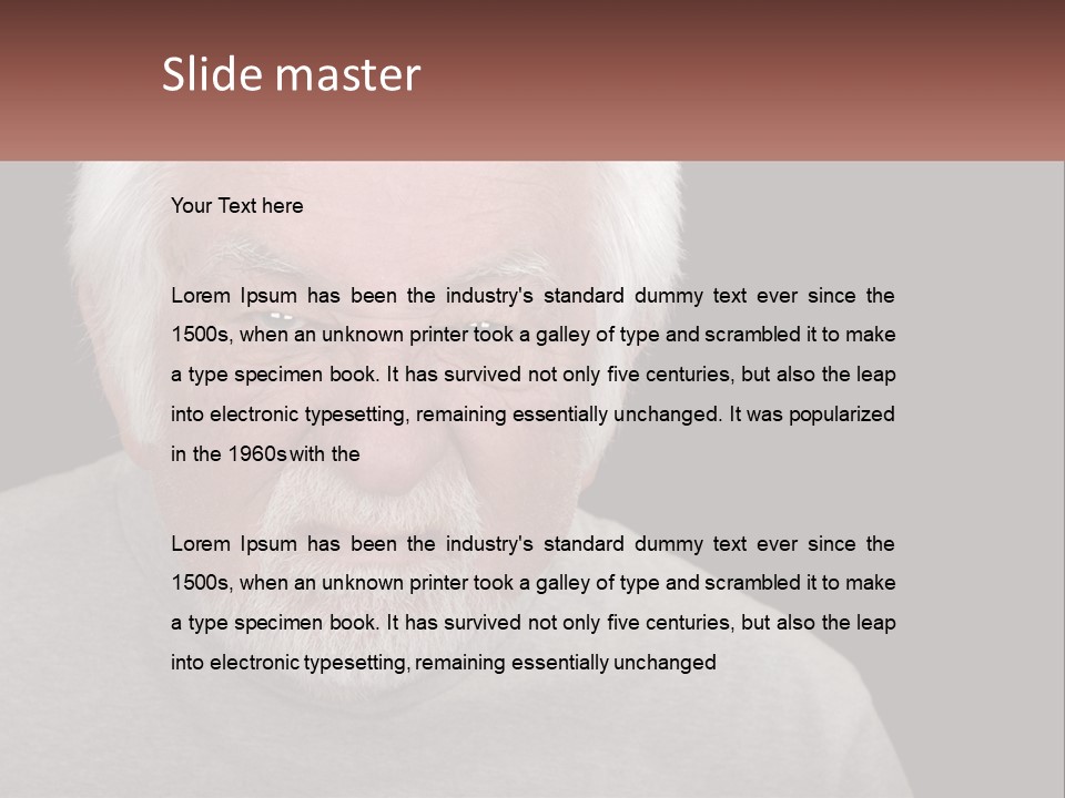 Coastal Caucasian Beach PowerPoint Template