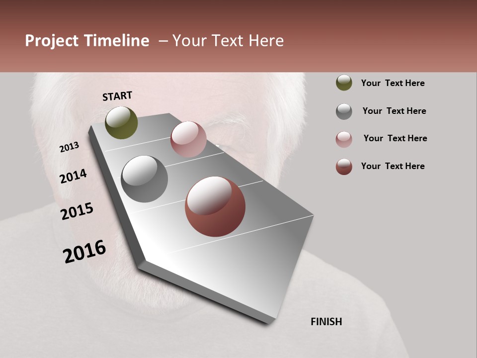 Coastal Caucasian Beach PowerPoint Template