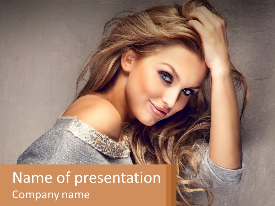 Coastal Woman Daughter PowerPoint Template