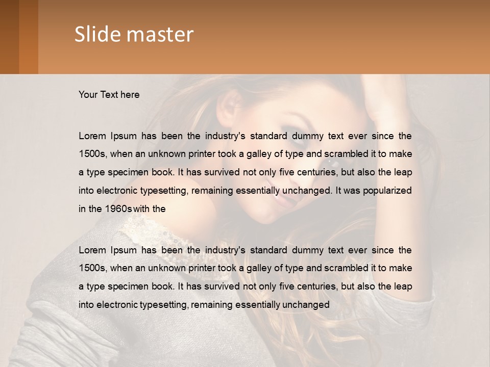 Coastal Woman Daughter PowerPoint Template