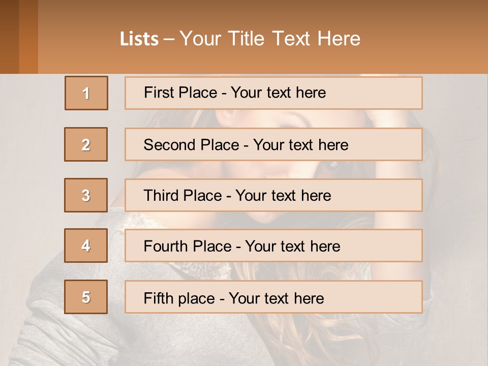 Coastal Woman Daughter PowerPoint Template