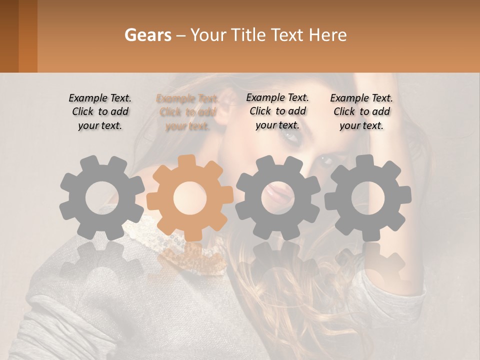 Coastal Woman Daughter PowerPoint Template