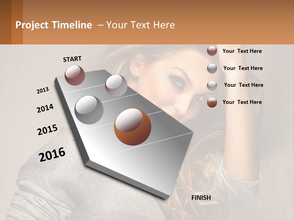 Coastal Woman Daughter PowerPoint Template