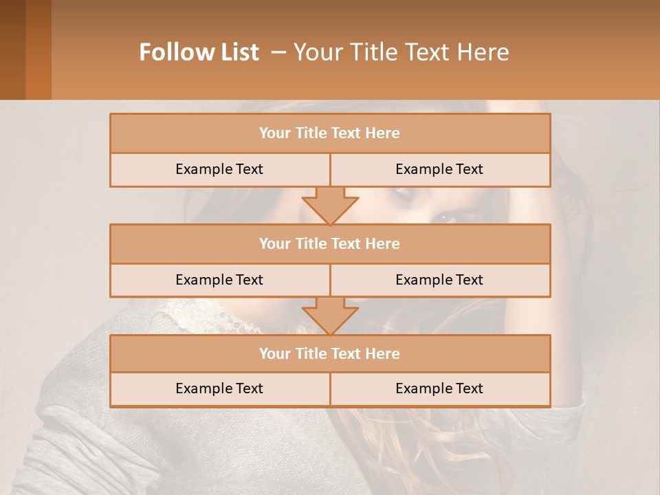 Coastal Woman Daughter PowerPoint Template