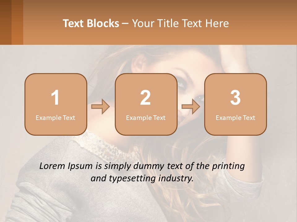 Coastal Woman Daughter PowerPoint Template