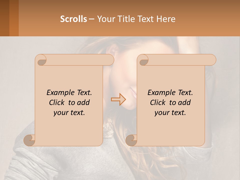 Coastal Woman Daughter PowerPoint Template