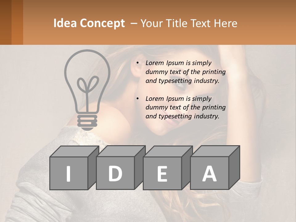 Coastal Woman Daughter PowerPoint Template