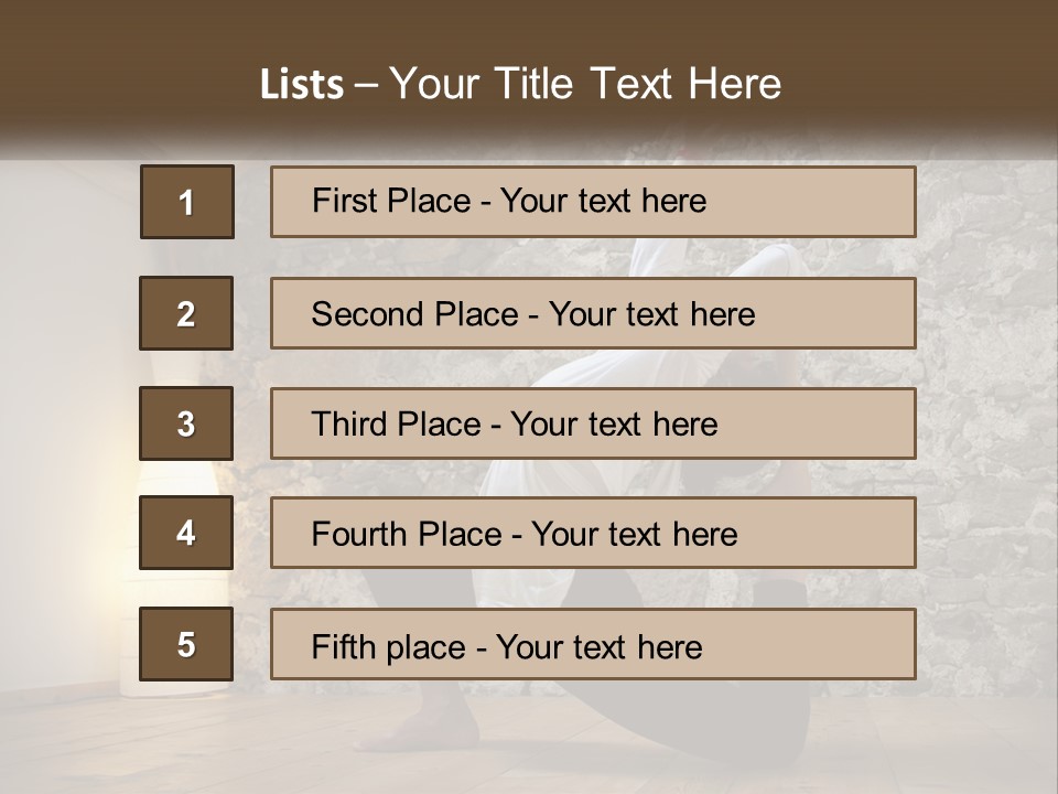 Peaceful Sad Old PowerPoint Template