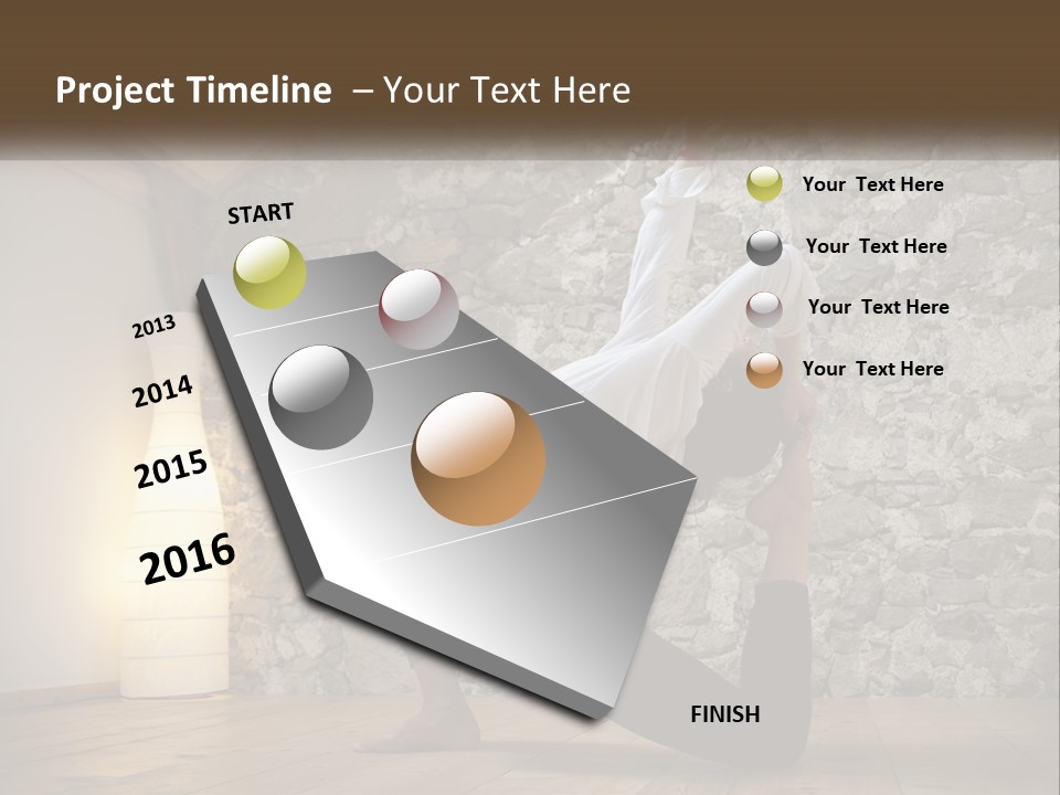 Peaceful Sad Old PowerPoint Template