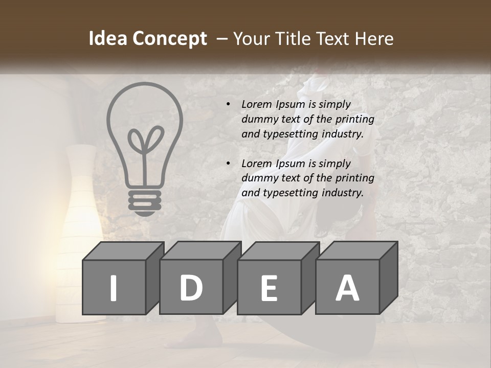 Peaceful Sad Old PowerPoint Template