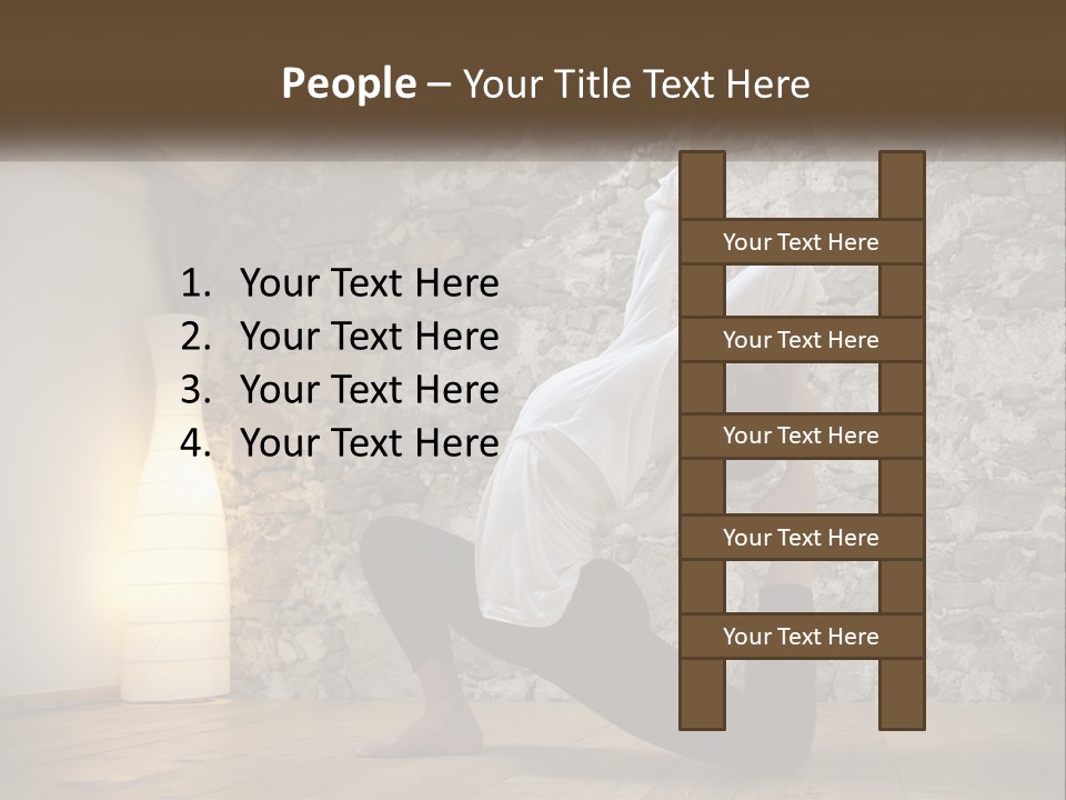 Peaceful Sad Old PowerPoint Template