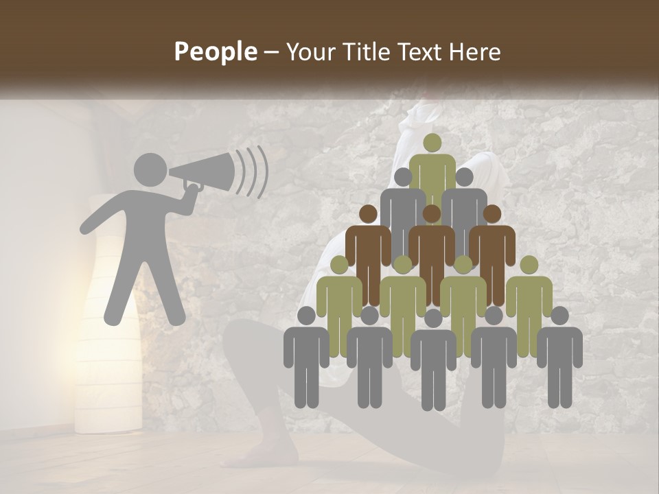 Peaceful Sad Old PowerPoint Template