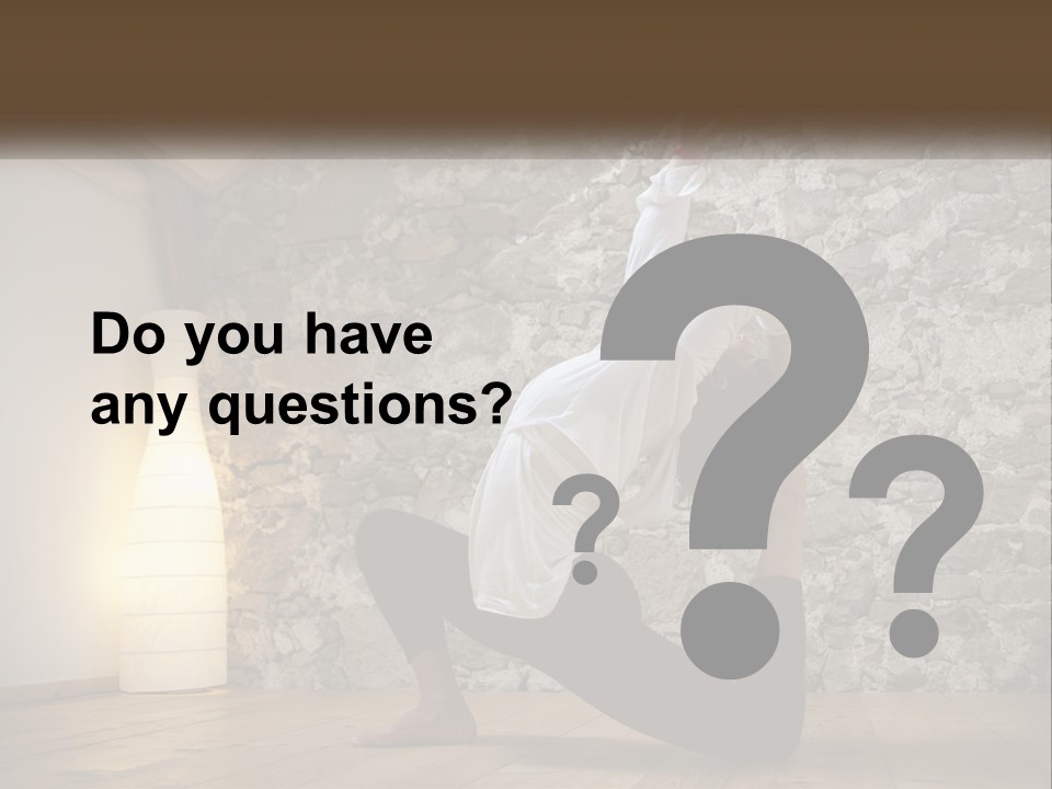 Peaceful Sad Old PowerPoint Template