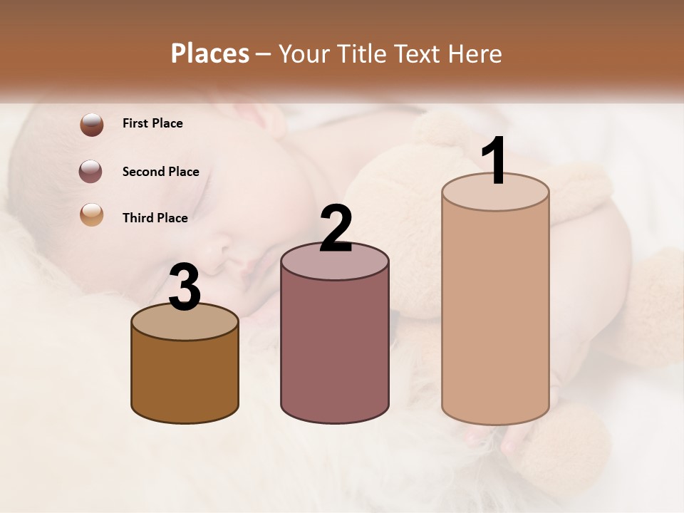 White Sunrise Sand PowerPoint Template