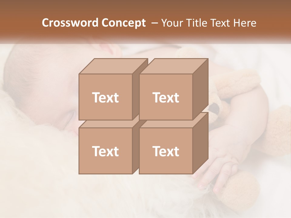 White Sunrise Sand PowerPoint Template