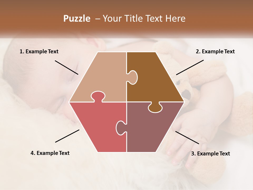 White Sunrise Sand PowerPoint Template