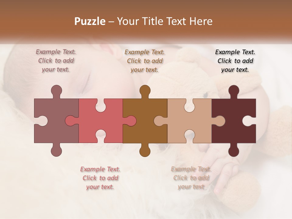 White Sunrise Sand PowerPoint Template