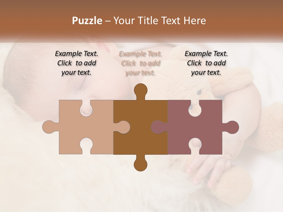 White Sunrise Sand PowerPoint Template