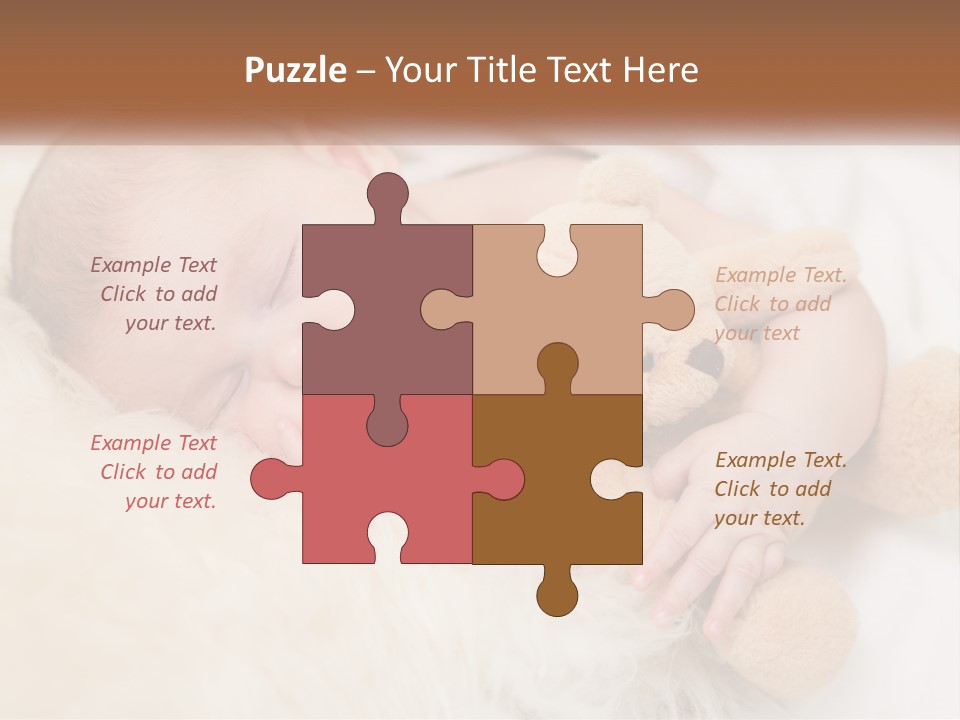 White Sunrise Sand PowerPoint Template