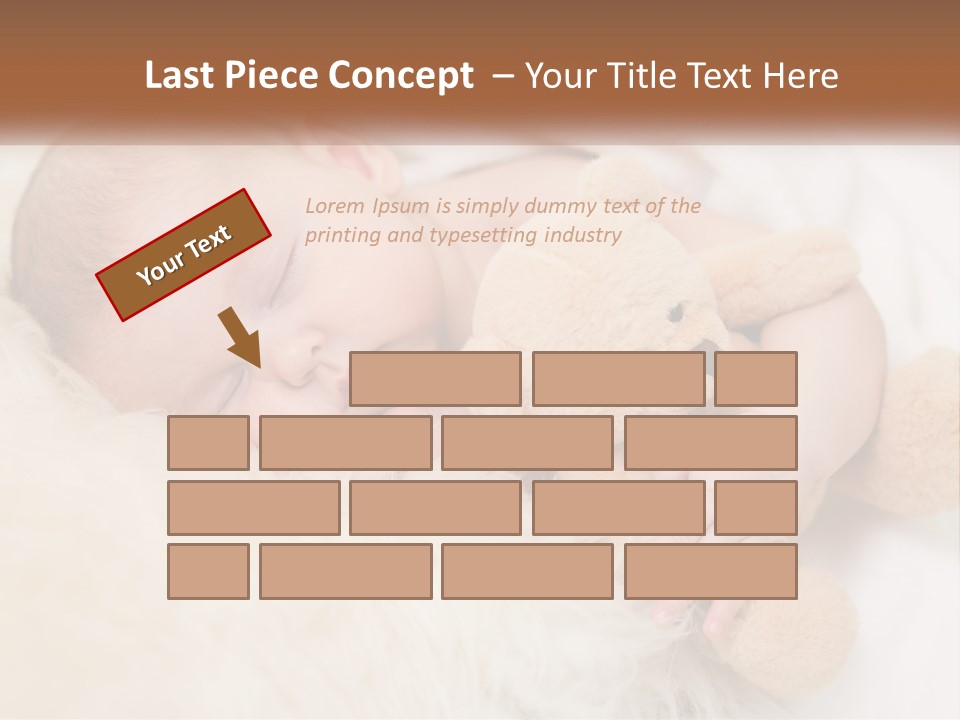 White Sunrise Sand PowerPoint Template