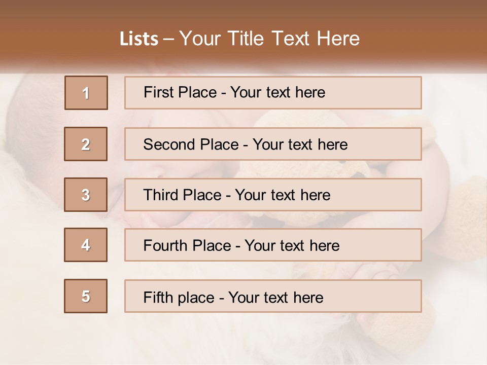 White Sunrise Sand PowerPoint Template