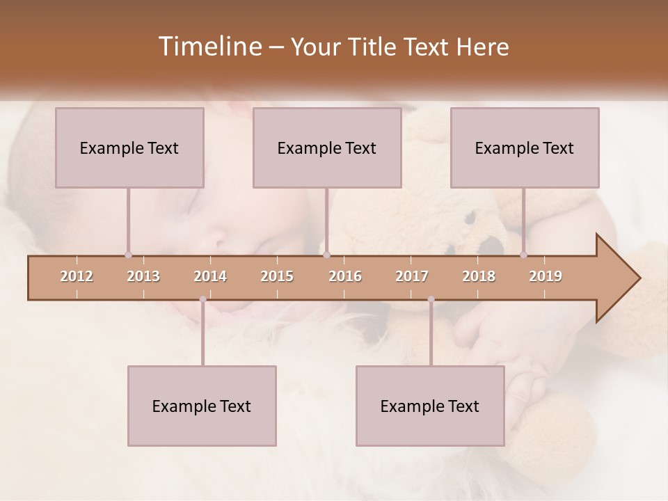 White Sunrise Sand PowerPoint Template