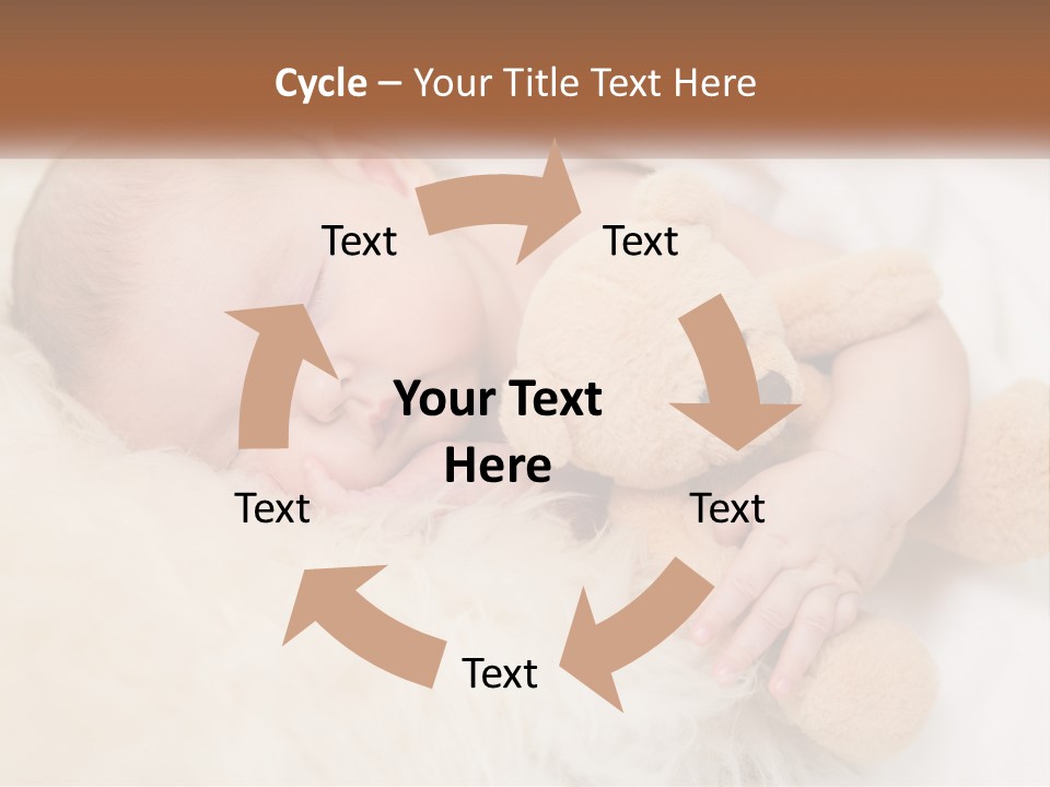 White Sunrise Sand PowerPoint Template