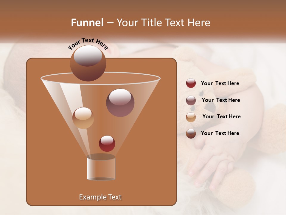 White Sunrise Sand PowerPoint Template