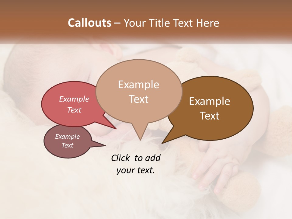 White Sunrise Sand PowerPoint Template