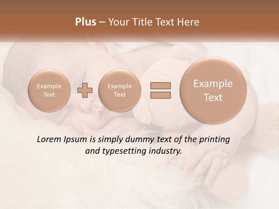 White Sunrise Sand PowerPoint Template