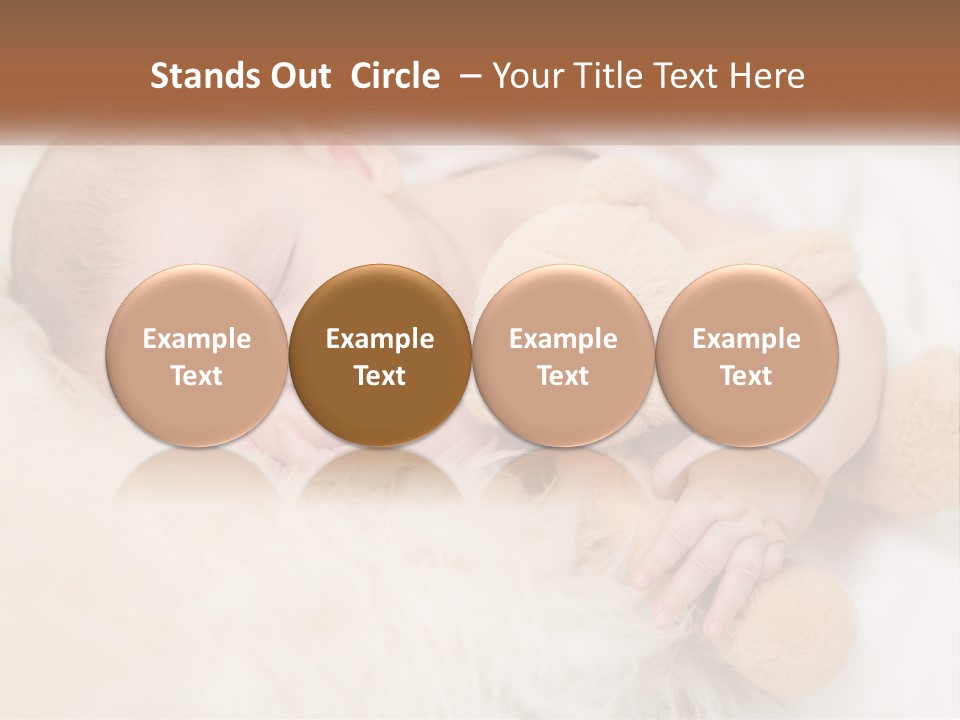 White Sunrise Sand PowerPoint Template