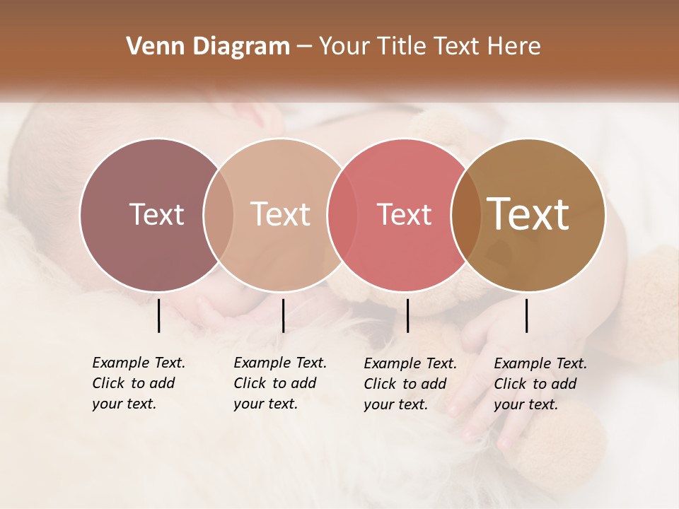 White Sunrise Sand PowerPoint Template