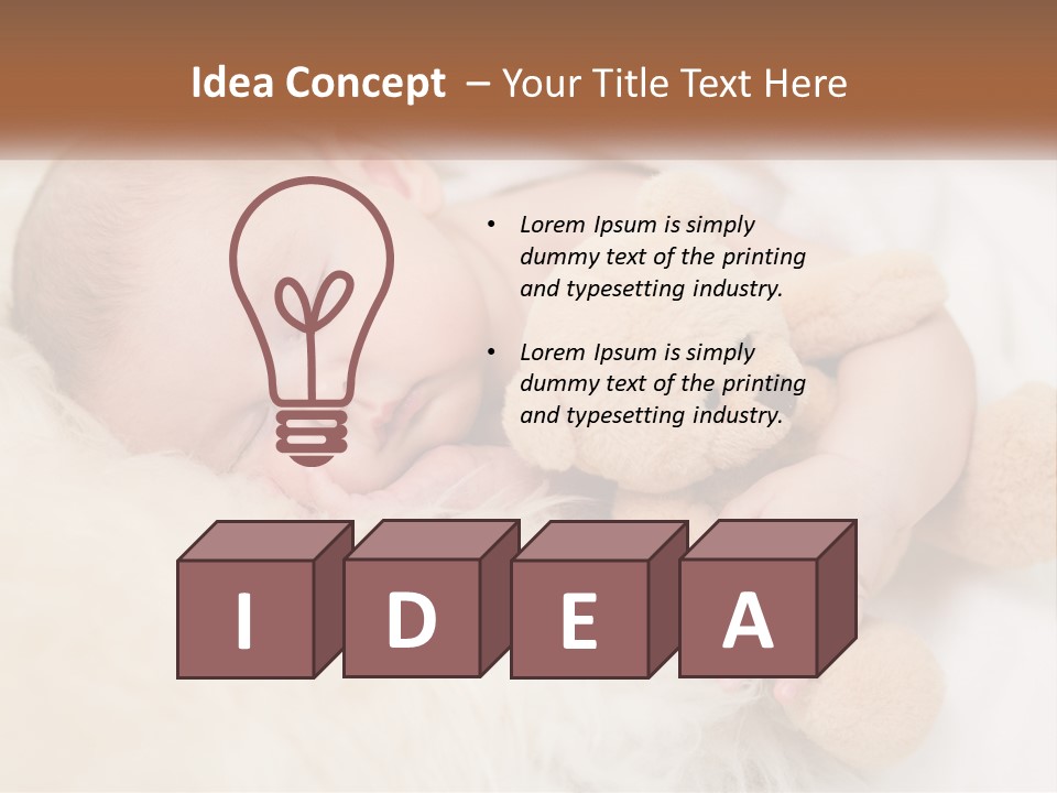 White Sunrise Sand PowerPoint Template