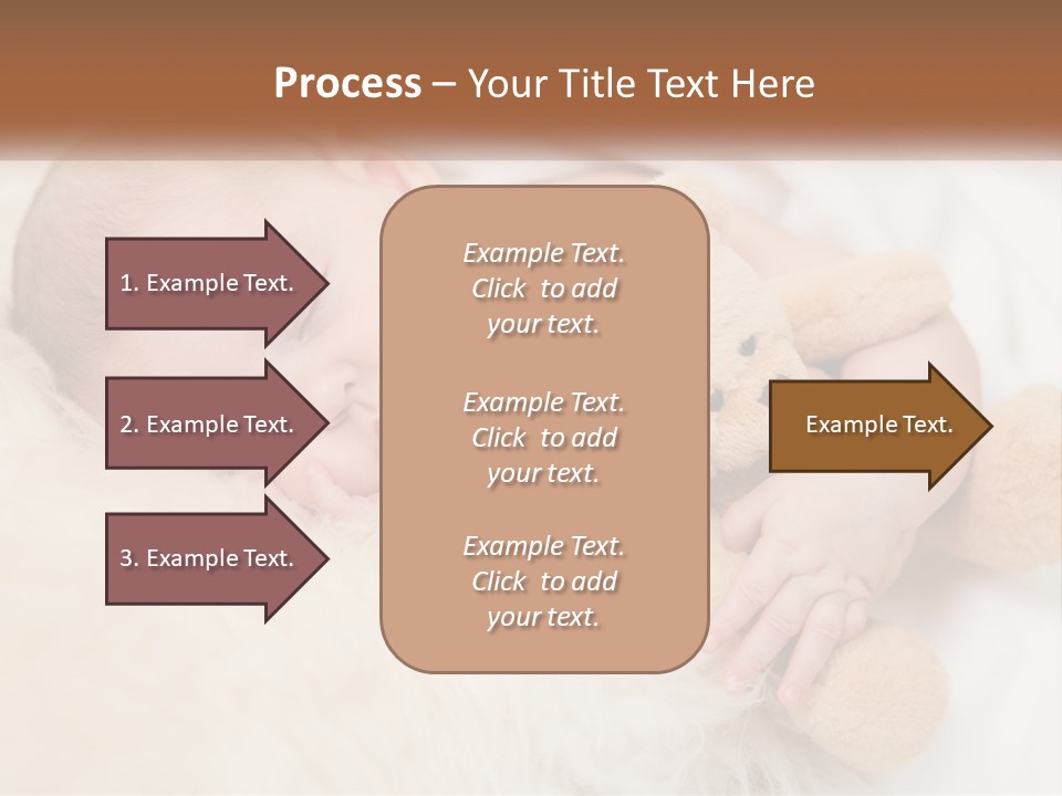White Sunrise Sand PowerPoint Template