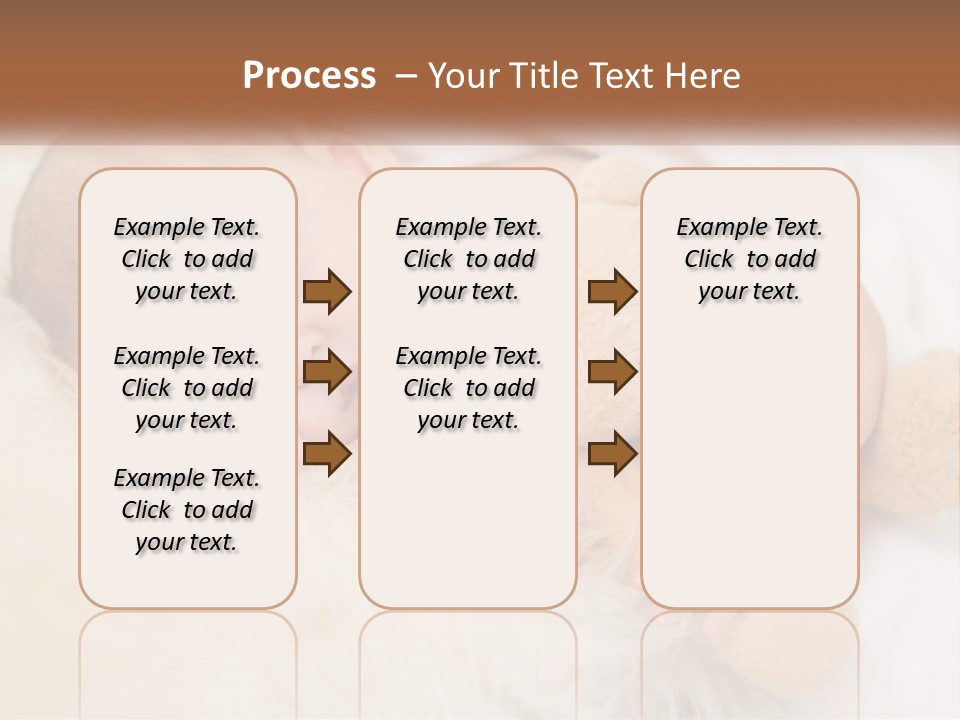 White Sunrise Sand PowerPoint Template