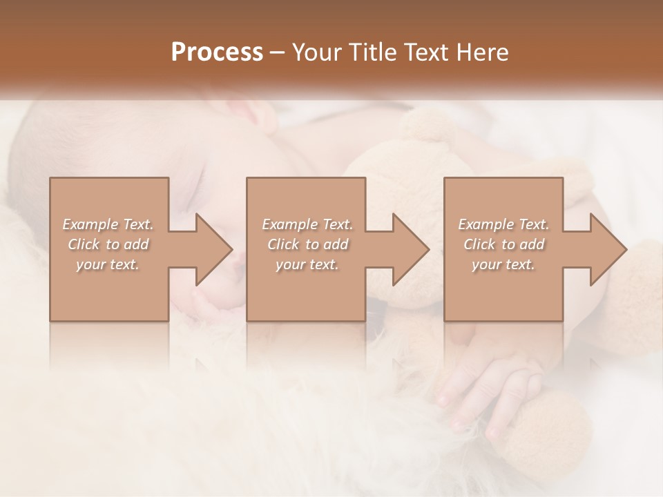 White Sunrise Sand PowerPoint Template
