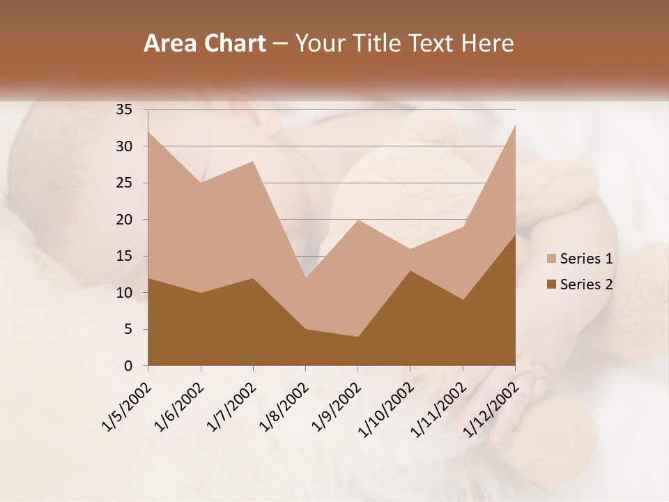 White Sunrise Sand PowerPoint Template