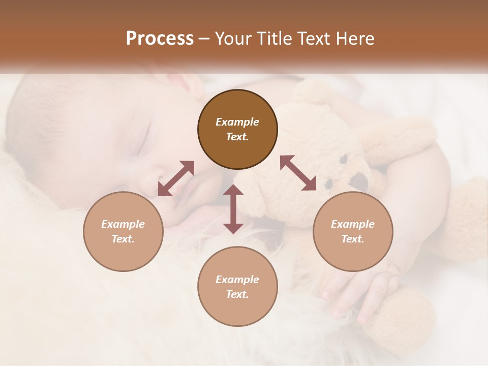 White Sunrise Sand PowerPoint Template